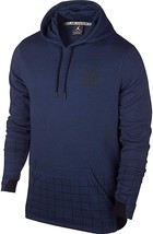 Jordan Womens Beautiful Unisex Pullover Kangaroo Hooded Sweatshirt,Navy,... - $134.64