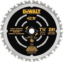 New Dewalt DWA31724D 7-1/4" - 24 Carbide Tooth Demolition Circular Saw Blade - $29.99