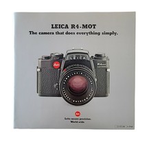 Leica R4-MOT Brochure Pamphlet Camera West Germany - £7.80 GBP
