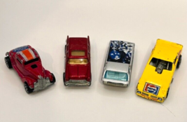 Lot 4 Vintage HOT WHEELS Toy Cars Mattel 60&#39;s, 70&#39;s HotWheels - £27.56 GBP