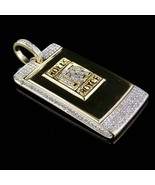 1 Ct Moissanite 14K Yellow Gold Plated Custom Rolls Royce Key Pendant 1.75&quot; - €136,33 EUR