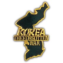 Korea The Forgotten War Map Pin 1&quot; - £14.18 GBP