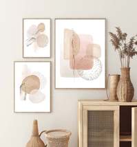Simple Modern Nordic Abstract Geometry Gold Foil Decorative Painting - $84.20+