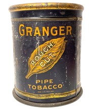 Vintage GRANGER Rough Cut Pipe Tobacco ADVERTISING TIN Liggett &amp; Myers USA - $29.69