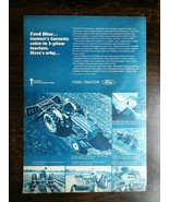 Vintage 1969 Ford 3 Plow Blue-Key 3000 Farm Tractor Original Full Page Ad - £4.69 GBP
