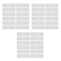 Thirty-One Gifts Script Custom Organizer Labels, Clear Sticker Labels for Food C - £9.57 GBP