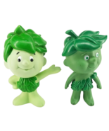 Green Giant LITTLE GREEN SPROUT Boy Doll set 1970s &amp; 1996  7&quot; rubber fig... - £23.47 GBP