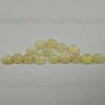 Natural Ethiopian Opal Round Cabochon 4mm Off-White Color SI Clarity Loose Gemst - £2.74 GBP