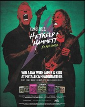 Metallica James Hetfield Kirk Hammett Ernie Ball Strings on ESP Guitar ad print - £3.38 GBP