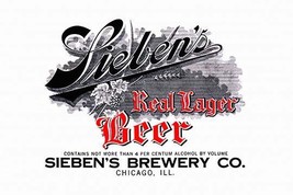Sieben&#39;s Real Lager Beer 20 x 30 Poster - £20.42 GBP