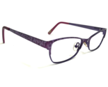 Ted Baker Kids Eyeglasses Frames B938 PUR Cat Eye Spotted Full Rim 47-15... - $46.53