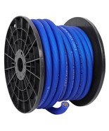 Rockville R0G50BLUE 0 Gauge 50 Foot Spool Blue Car Amp Power+Ground Wire... - £99.87 GBP