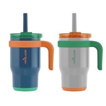 REDUCE 14 oz Coldee Tumbler with Handle for Kids - 2 Pack, Leakproof Insulated S - £18.50 GBP