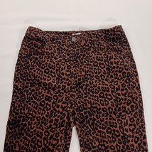 LOFT Womens Brown/Black Leopard Print High Waist Skinny Corduroy Pants 8 (30×29) image 10