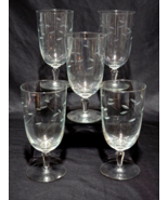 Vintage LIBBEY 6.75&quot; Iced Tea Beverage Glass WINDSWEPT Pattern MCM - Set... - €24,80 EUR