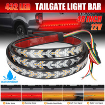 48&quot; Truck Tailgate LED Light Bar Sequential Signal Brake Reverse Stop Tail Strip - £20.43 GBP