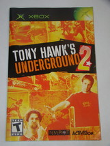 XBOX - TONY HAWK&#39;S UNDERGROUND 2 (Replacement Manual) - $12.00