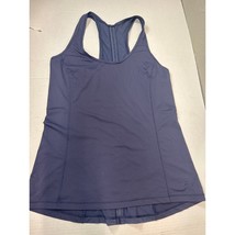  Lululemon Athletica Sculpt It Singlet Racerback Blue Purple Gray Size 2... - $464.68 MXN