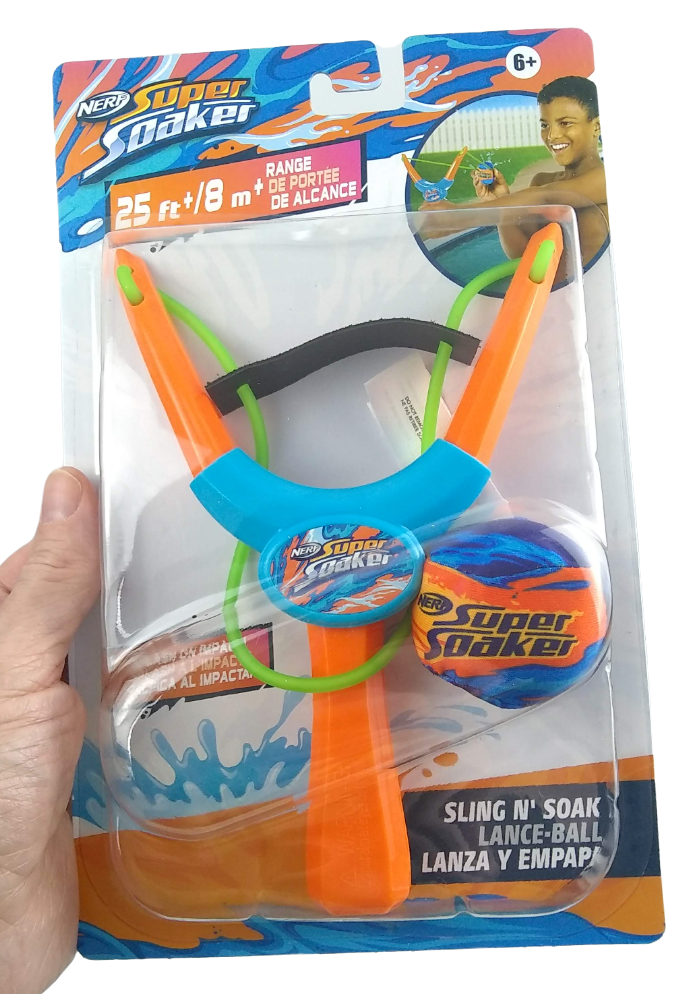 NERF Super Soaker Storm Ball Sling N' Soak Slingshot Water Splash Toy Summer 6+ - $15.00