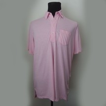 RLX Ralph Lauren Men Size L ( 24&quot; x 33&quot;) light pink polo shirt short sleeve - £38.25 GBP