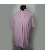 RLX Ralph Lauren Men Size L ( 24&quot; x 33&quot;) light pink polo shirt short sleeve - £38.93 GBP