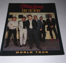 Huey Lewis Concert Tour Program Vintage 1987 TICKET STUB Los Angeles For... - $49.99