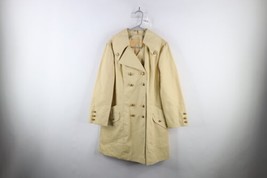 Deadstock Vtg 70s Streetwear Womens 54 Double Breasted Peacoat Trench Coat USA - £73.96 GBP