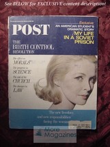 Saturday Evening Post January 15 1966 1/15/66 Birth Control Doctor Zhivago - £7.64 GBP