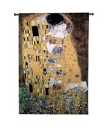 53x76 Gustav Klimt KISS Woman Fine Art Tapestry Wall Hanging - £224.83 GBP