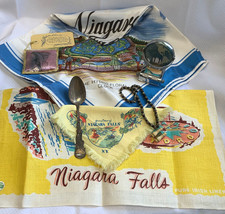 Niagara Falls Mixed Souvenir Tourist Lot Handkerchiefs Calendar Pillow S... - £39.92 GBP