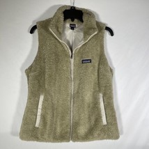 Women&#39;s Patagonia Los Gatos Fleece Vest, Size L, Khaki, Sherpa - £33.06 GBP