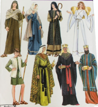 Simplicity 4795 Christmas Pageant Pattern Mary Joseph Wise Men Angel XS S M L XL - £11.14 GBP