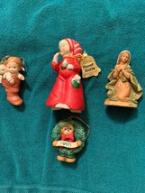 Lot of Vintage Christmas Tree Ornaments & Decorations Enesco Merri Bells - $16.60