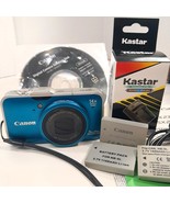 Canon Powershot SX230 HS blue digital camera point &amp; shoot 12.1MP 14x Zo... - $375.00