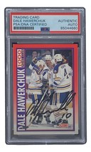 Dale Hawerchuk Signed 1991 Score #266 Buffalo Sabres Hockey Card PSA/DNA - £69.77 GBP