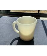 Vintage Fire King Ivory White Flat Bottom D Handle Mug MCM - $15.00