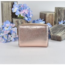 Kate Spade Rose Gold Leather Spencer Compact Wallet NWT - £130.49 GBP