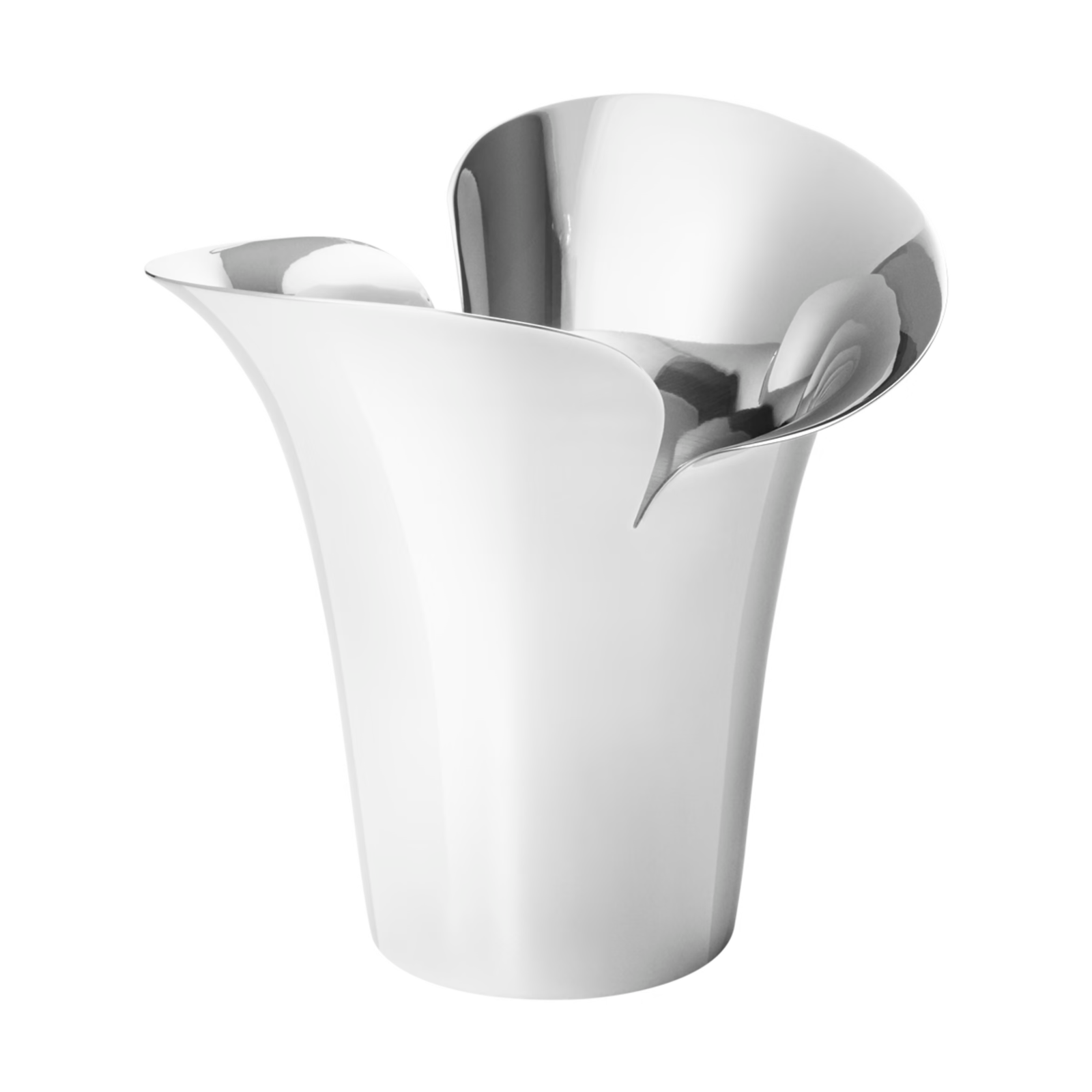 Bloom Botanica by Georg Jensen Stainless Steel Flower Pot Large Modern - New - £123.35 GBP