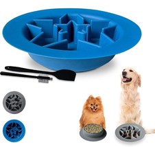 Reversible Dog Slow Feeder Bowl Lick Mat, Prevents Gulping Reduces Anxie... - £7.39 GBP