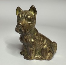 Solid Brass Scottie Dog Figurine Vintage Scottish Terrier Collectible Decor - $276.79 MXN