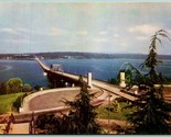 Lake Washington Floating Bridge Seattle Washington WA UNP Chrome Postcar... - $4.90
