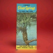 Florida&#39;s Silver Springs Vintage Travel Road Map Vacation USA - $13.95