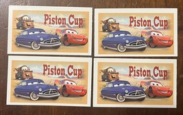 2007 Pixar Edition Monopoly Replacement Pieces: 4 Piston Cup Cards - £2.57 GBP