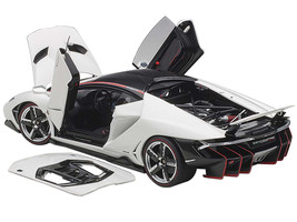 Lamborghini Centenario Bianci Isis / Solid White w Carbon Top 1/18 Model Car Aut - £221.46 GBP