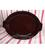 Wonderful Vintage 70&#39;s Hall China Brown Glaze Pottery Baker &amp; Platter # ... - £21.92 GBP