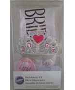 Wilton Bridal Bachelorette Party Kit Sash Tiara Veil Buttons Bride-To-Be... - $21.19