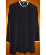 Vtg Lucie Ann Of Beverly Hills Black Rhinestone Accented Cocktail Dress ... - $116.25 CAD