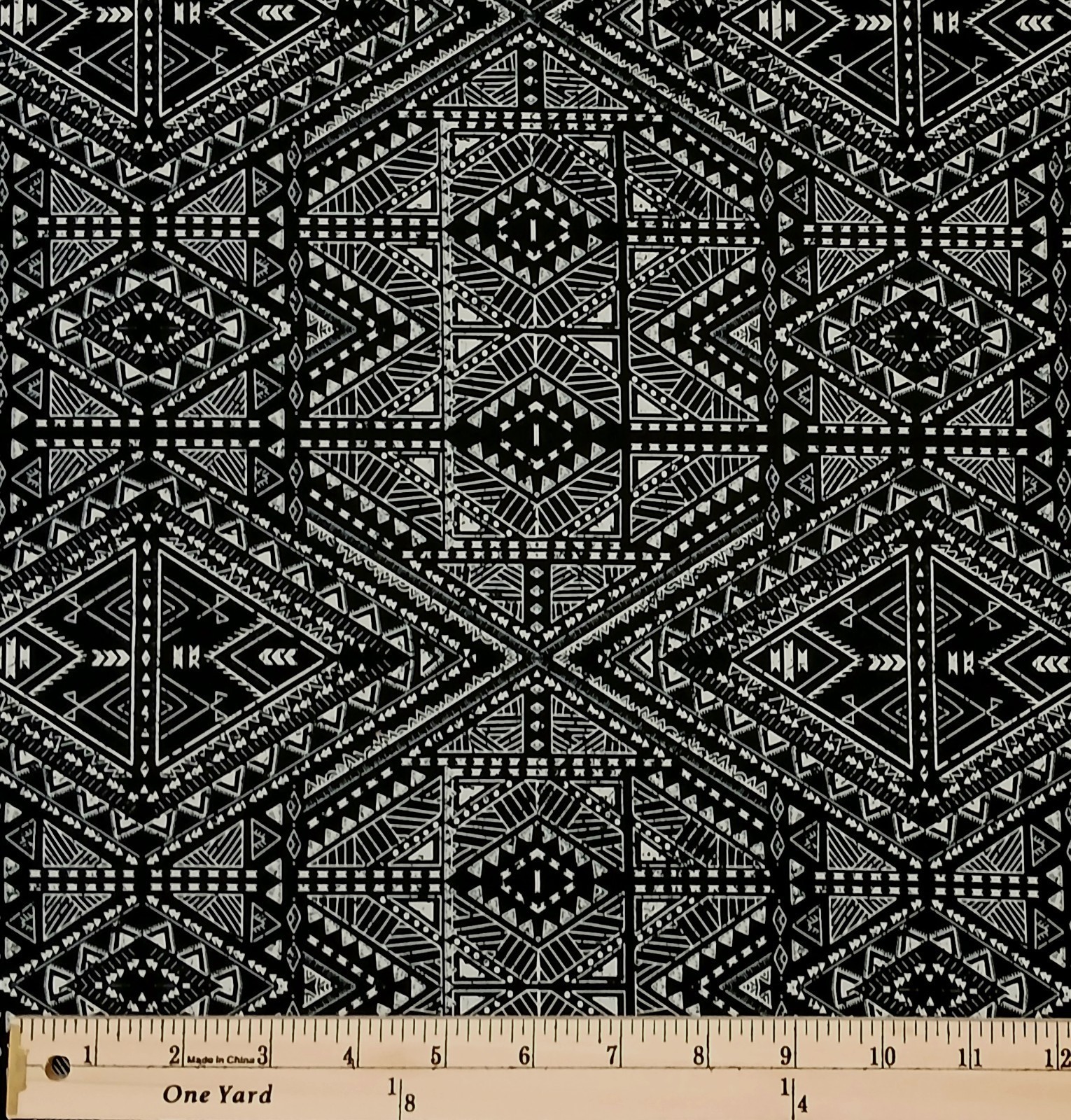 Neo-Spacer White on Black Nylon/Spandex Blend Neoprene Fabric by Yard A4... - $12.95