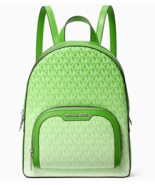 New Michael Kors Jaycee Medium Ombré Signature Backpack Jungle Green / D... - $2,223.81 MXN