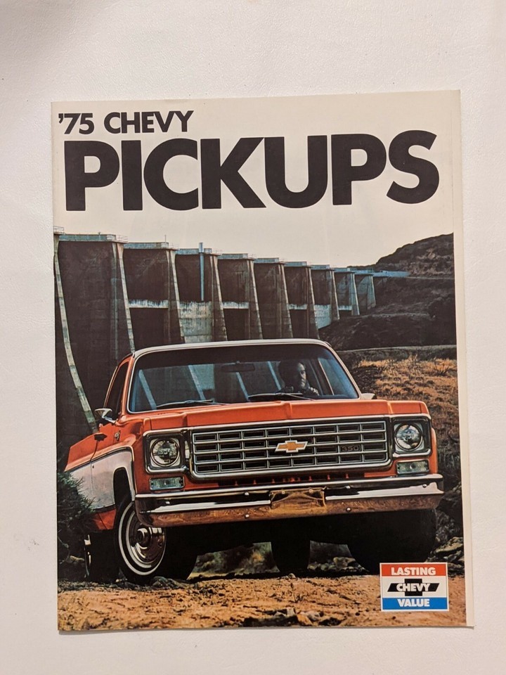 Genuine 1975 Chevrolet Silverado Cheyenne Pickup Truck Sales Catalog-
sh... - $11.38